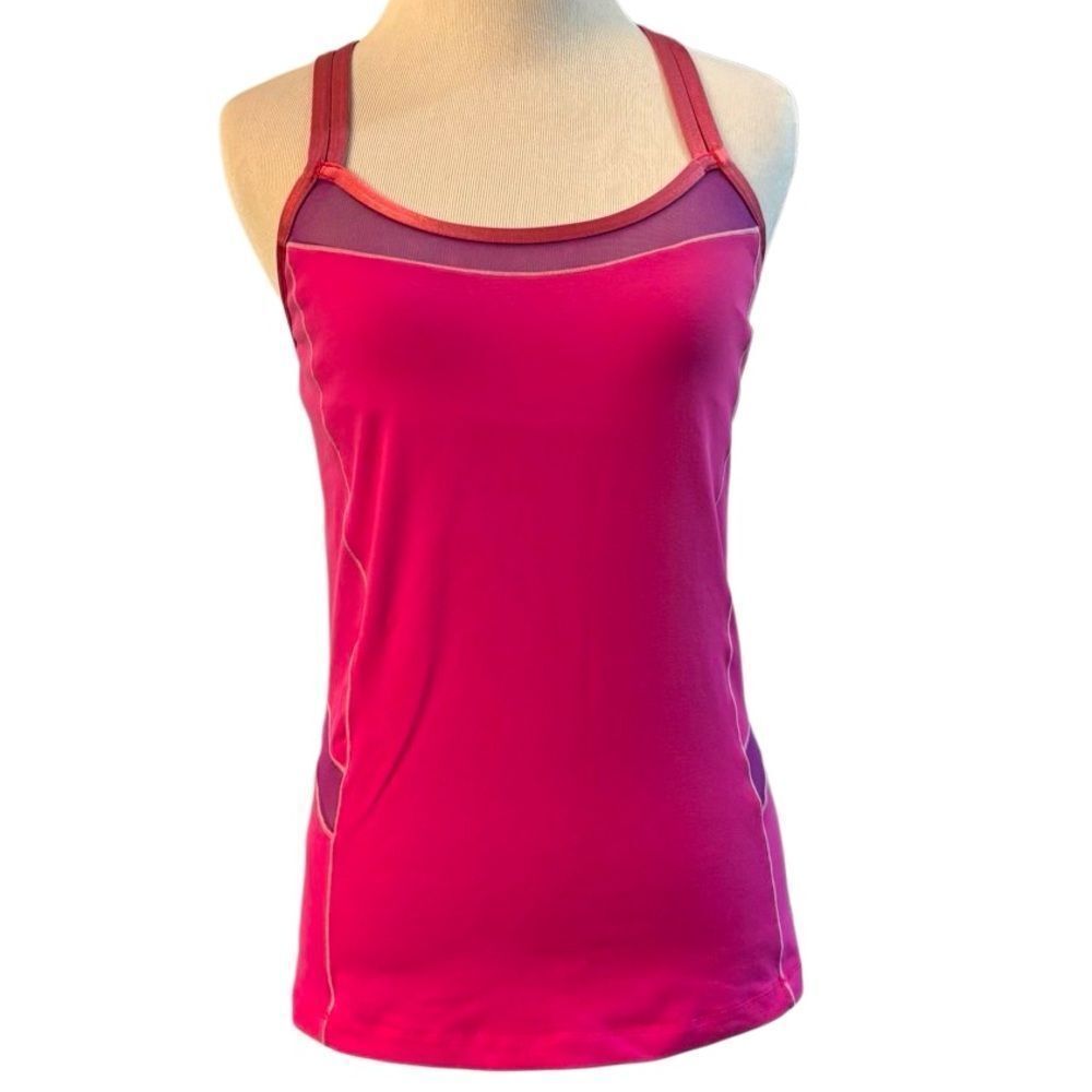 Alo Pink & Purple Tank with Shelf Bra
